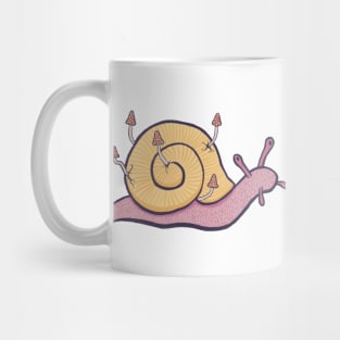 Snail Growing Mushrooms Mug